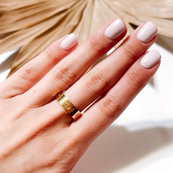 Minimalist gold ring S278 - Picture 3 of 3